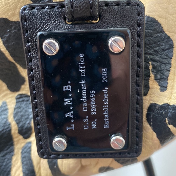 L.A.M.B Leather Leopard Shoulder Bag - Picture 2 of 11